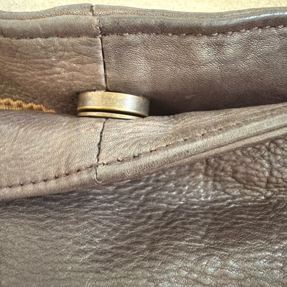 CZ FALCONER Italian Leather Black Hobo Bag Purse - Picture 9 of 9